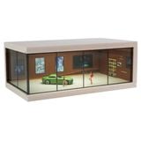  Hộp trưng bày mô phỏng phòng trưng bày xe có led 29x16x6.5 SHOU CANG JIA tỉ lệ 1:64 SCJ423A 