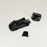  Mô hình xe 911 GT1(LeMans GT1 1997) Full Carbon Black mở được nắp máy Limited 500pcs tỉ lệ 1:64 Transcend model OT64863 