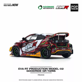  Mô hình xe Toyota Yaris Eva RT Production Model-02 Goodride GR Yaris tỉ lệ 1:64 Poprace PR640126 