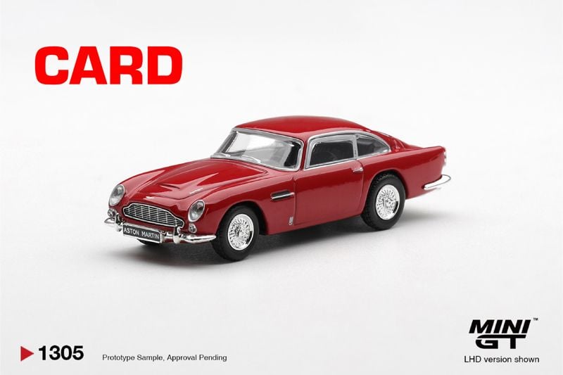  Mô hình xe Aston Martin DB5 Fiesta Red bản card tỉ lệ 1:64 MiniGT MGT01305 