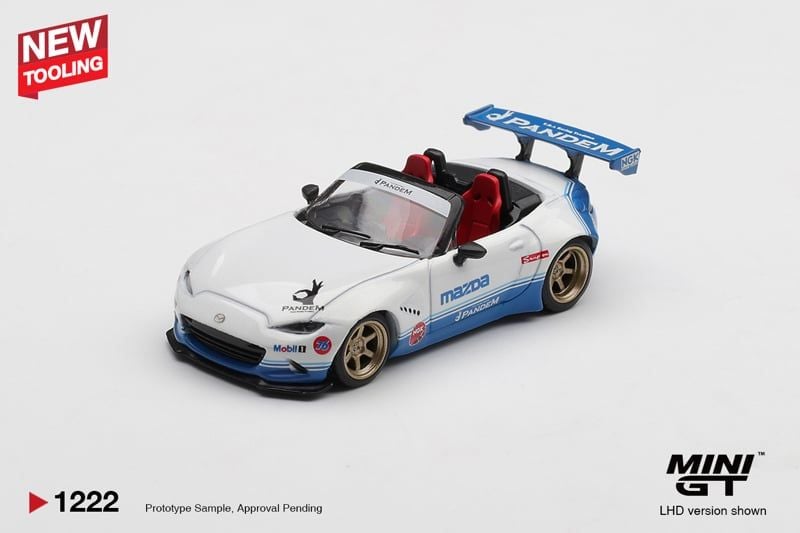  Mô hình xe Mazda Miata MX-5 (ND) Pandem IMSA tỉ lệ 1:64 MiniGT MGT01222 