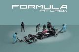  Set mô hình nhân vật figure F1 Formular Team Black kim loại tỉ lệ 1:64 American Diorama AD-2444 