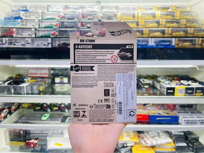  Mô hình xe Rig Storm Treasure Hunt Hotwheels kim loại có bản quyền chính hãng tỉ lệ 1:64 C4982-TH 