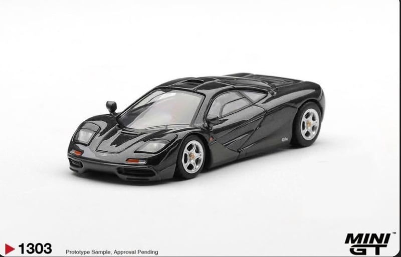  Mô hình xe McLaren F1 Blue Black Metallic tỉ lệ 1:64 MiniGT MGT01303 
