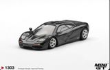  Mô hình xe McLaren F1 Blue Black Metallic tỉ lệ 1:64 MiniGT MGT01303 
