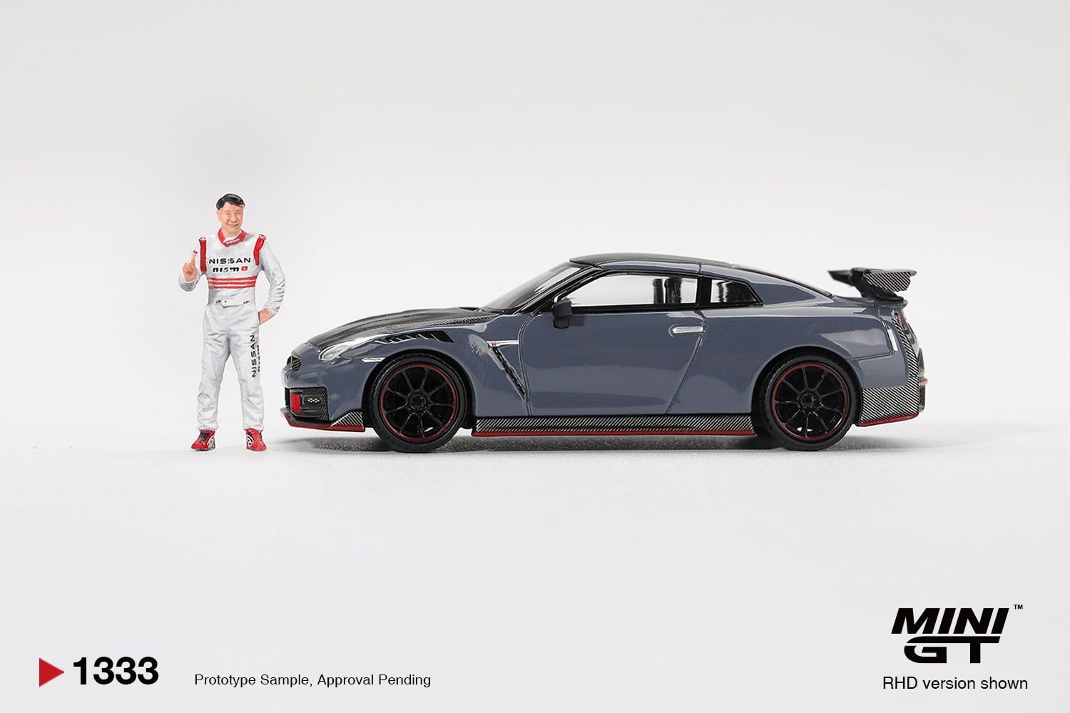  Mô hình xe Nissan GT-R Nismo 2024 Tsukuba Production Car Lap Record W Matsuda Figure Tsugio Matsuda Collection tỉ lệ 1:64 MGT01333-R 