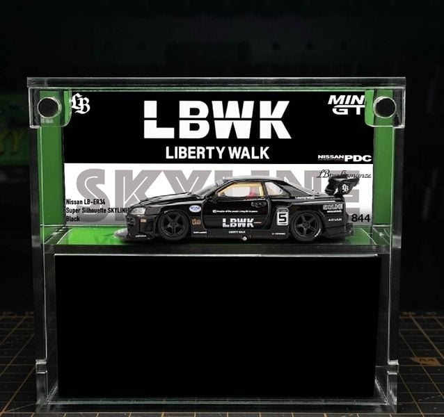  Hộp trưng bày mica các dòng xe MiniGT có khung ảnh tỉ lệ 1:64 Colabox PKC 