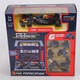  Set Mô hình xe đua F1 đi kèm 6 FIG + Pit Stop Set Red Bull RB20 tỉ lệ 1:43 Bburago 38453 OT43033 