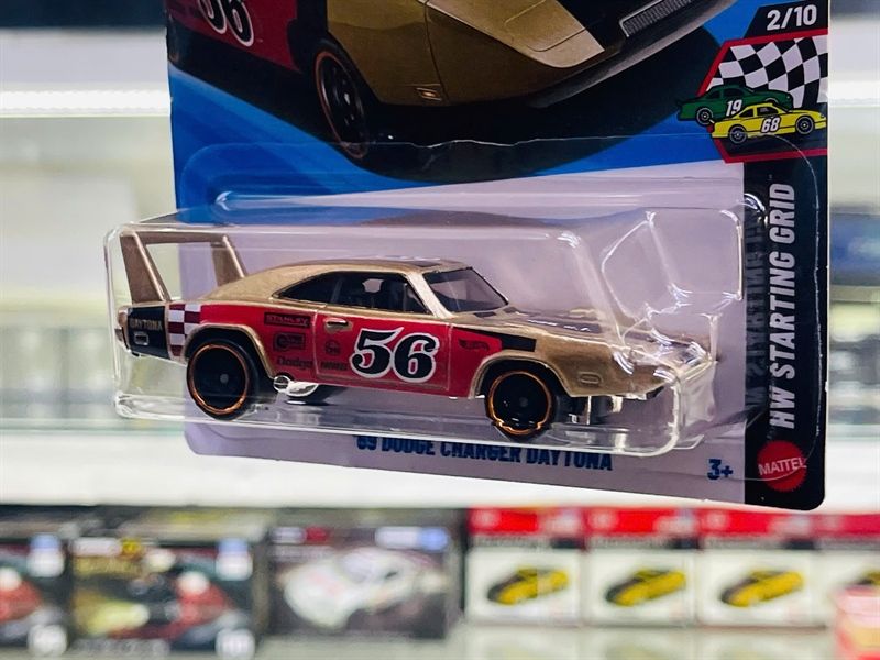  Mô hình xe Dodge Charger Daytona '69 Hotwheels kim loại có bản quyền chính hãng tỉ lệ 1:64 C4982-DO 