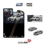  Mô hình xe Toyota RWB AE86 Matt grey card tỉ lệ 1:64 Pop Race PRE030 