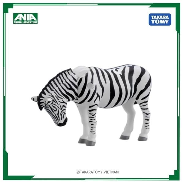  Mô hình động vật ngựa vằn ANIA AS-04 Zebra Takara Tomy 487944 