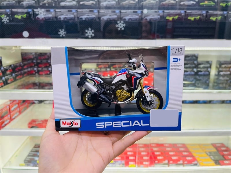  Mô hình xe mô tô địa hình Honda Africa Twin DCT 1:18 Maisto MT18002 