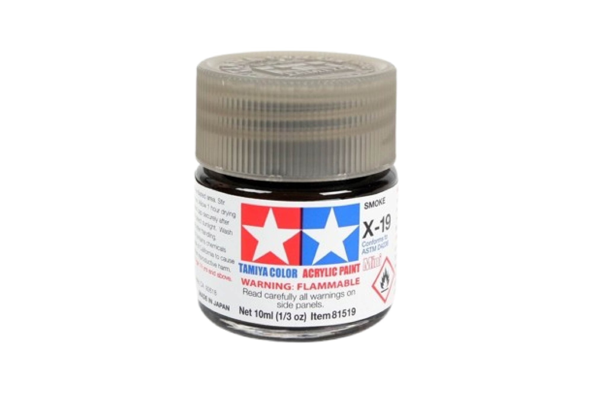  Acrylic mini x19 smoke sơn mô hình màu khói 10ml Tamiya 81519 
