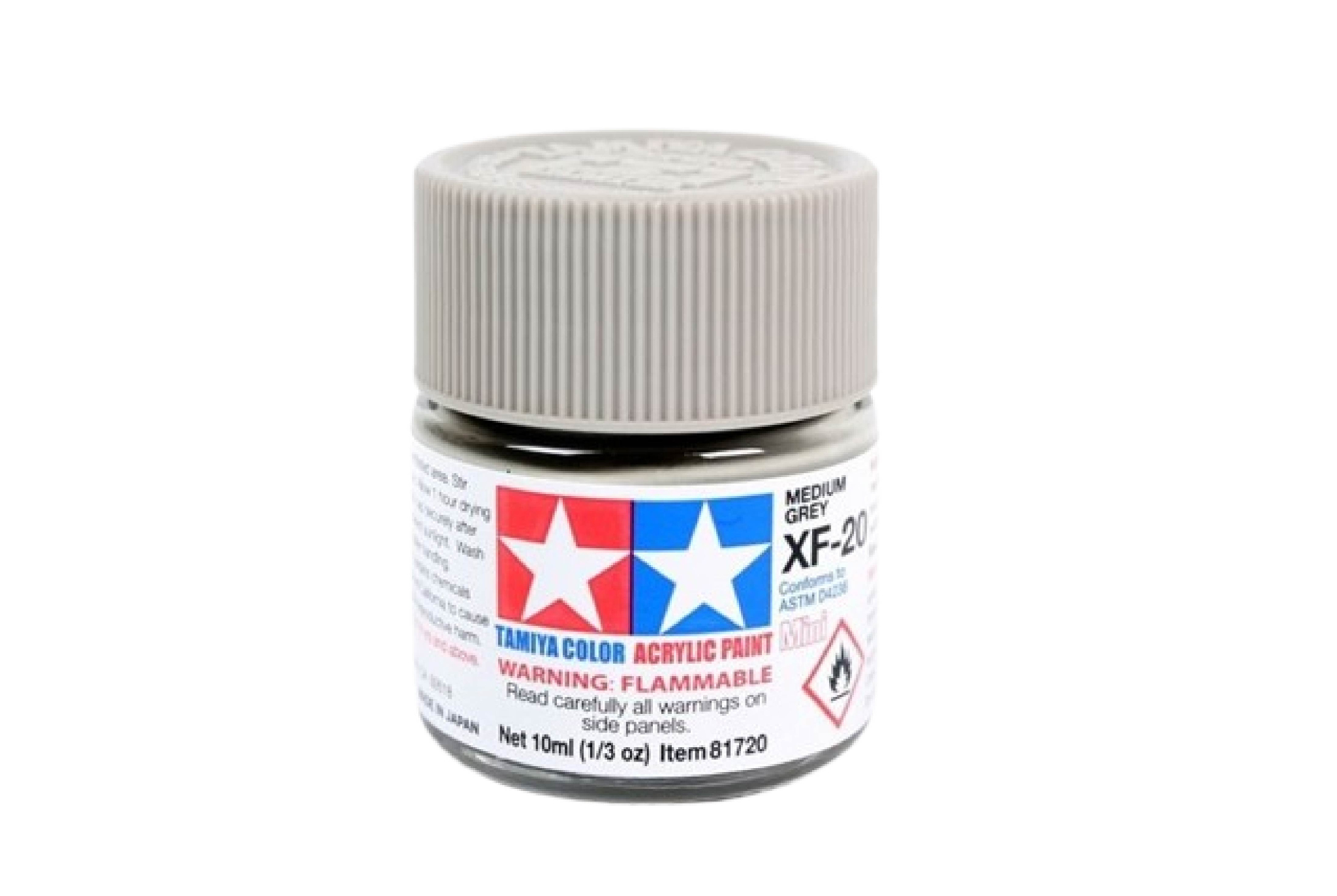  Acrylic mini xf20 medium grey sơn mô hình màu xám medium 10ml Tamiya 81720 