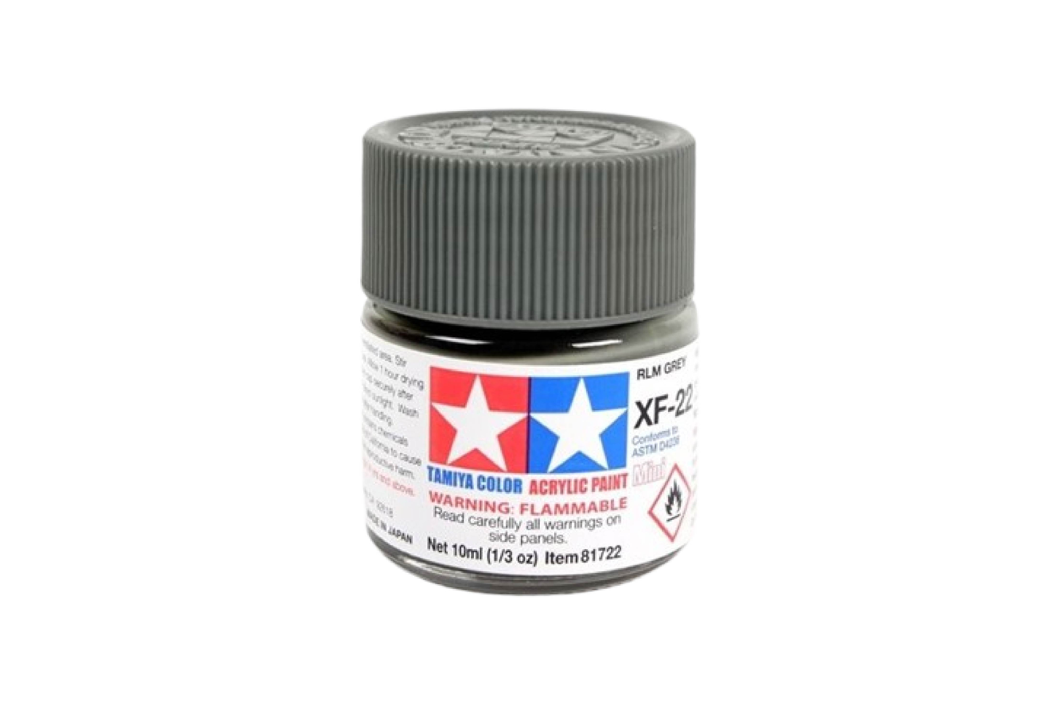  Acrylic mini xf22 rlm grey sơn mô hình màu xám 10ml Tamiya 81722 