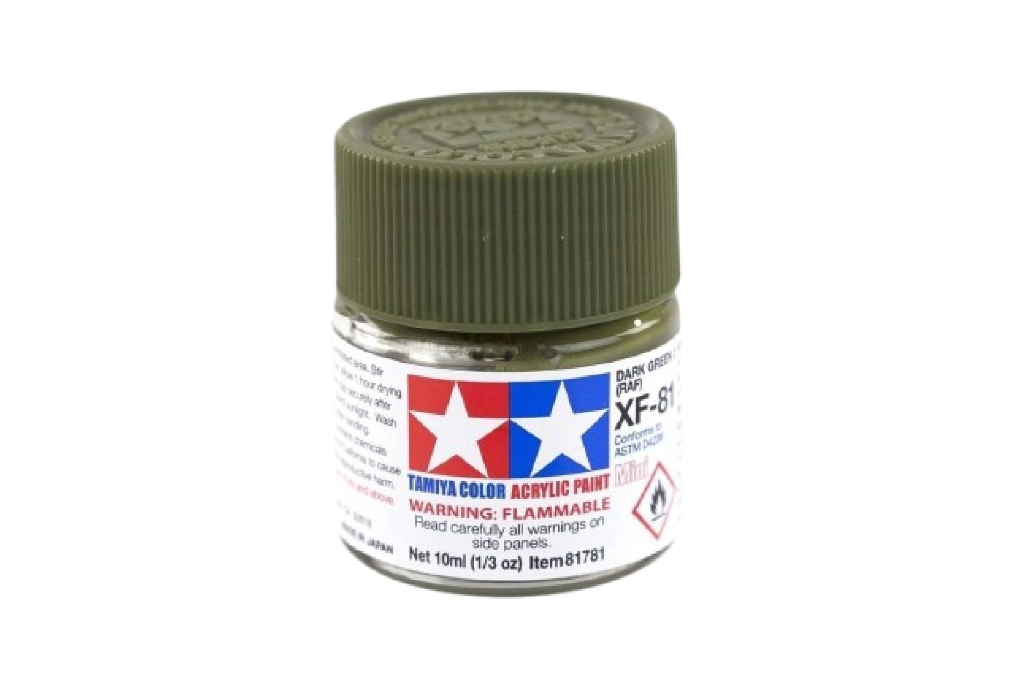  Acrylic mini xf81 dark green 2 raf sơn mô hình màu xanh lá đậm10ml Tamiya 81781 