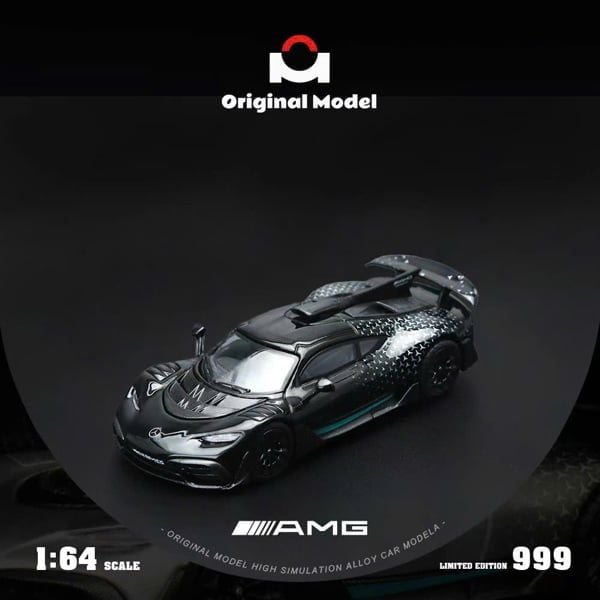  Mô hình xe Mercedes AMG One - Starlight Black tỉ lệ 1:64 Original Model OM646411 