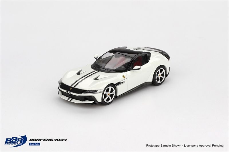  Mô hình xe ô tô Ferrari 12 Cilindri Bianco Avus tỉ lệ 1:64 BBR Model BBRFER64034 