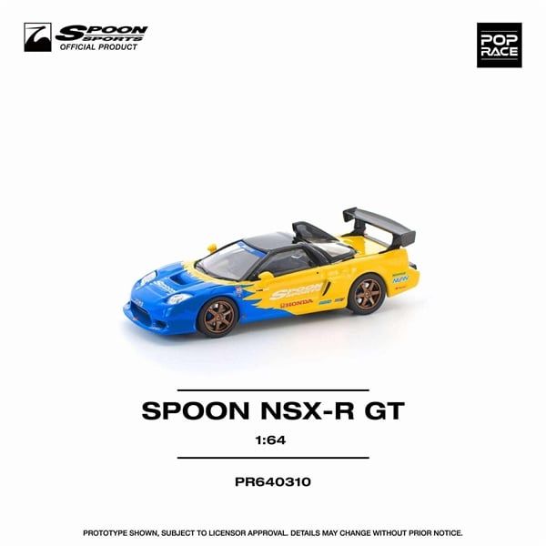  [Hàng Loose] Mô hình xe Honda Spoon NSX-R GT tỉ lệ 1:64 Poprace PR640310 
