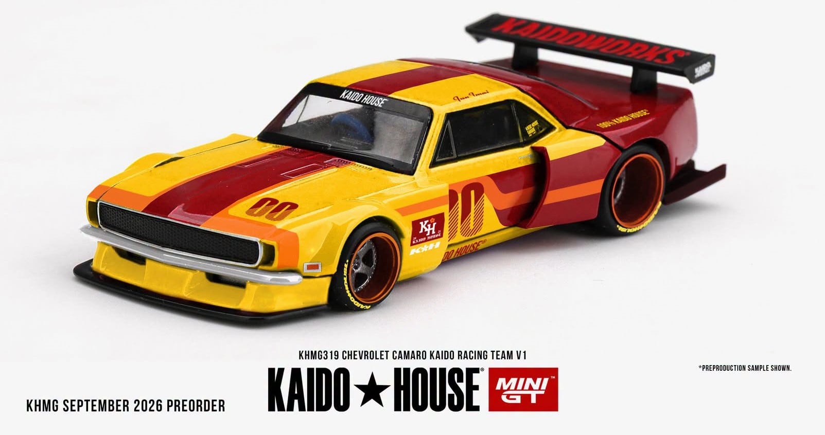  Mô hình xe Chevrolet Camaro Kaido Racing Team V1 tỉ lệ 1:64 Kaido House KHMG319 