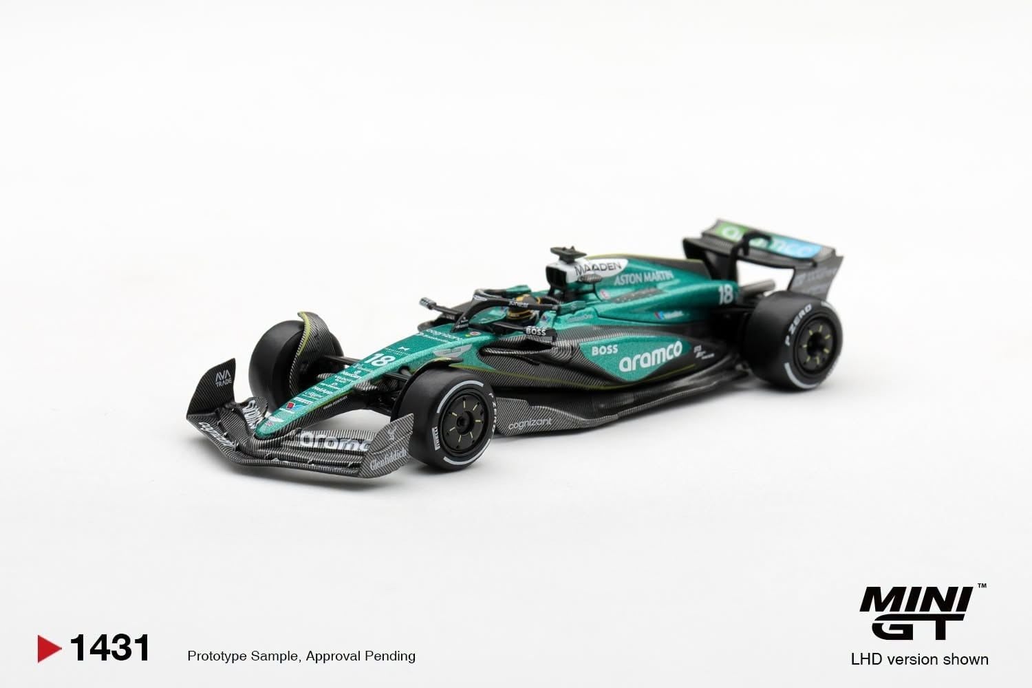  Mô hình xe Aston Martin AMR24 #18 Lance Stroll 2024 F1 2024 Las Vegas GP tỉ lệ 1:64 MiniGT MGT01413 