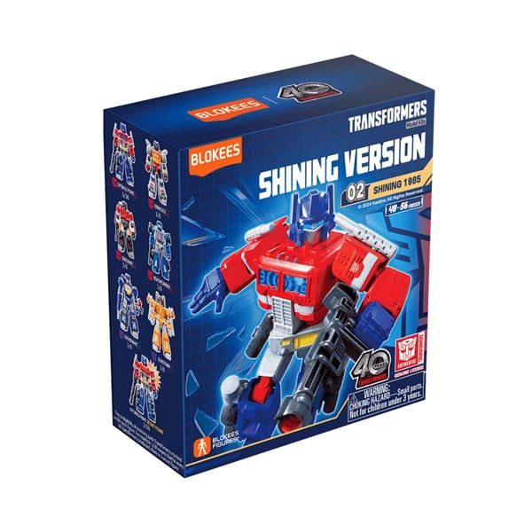  Mô hình lắp ráp phát sáng serries Transformers Shining 1985 Version(SV) 02 (Luminous Eyes & Chest) Blokees 71122 