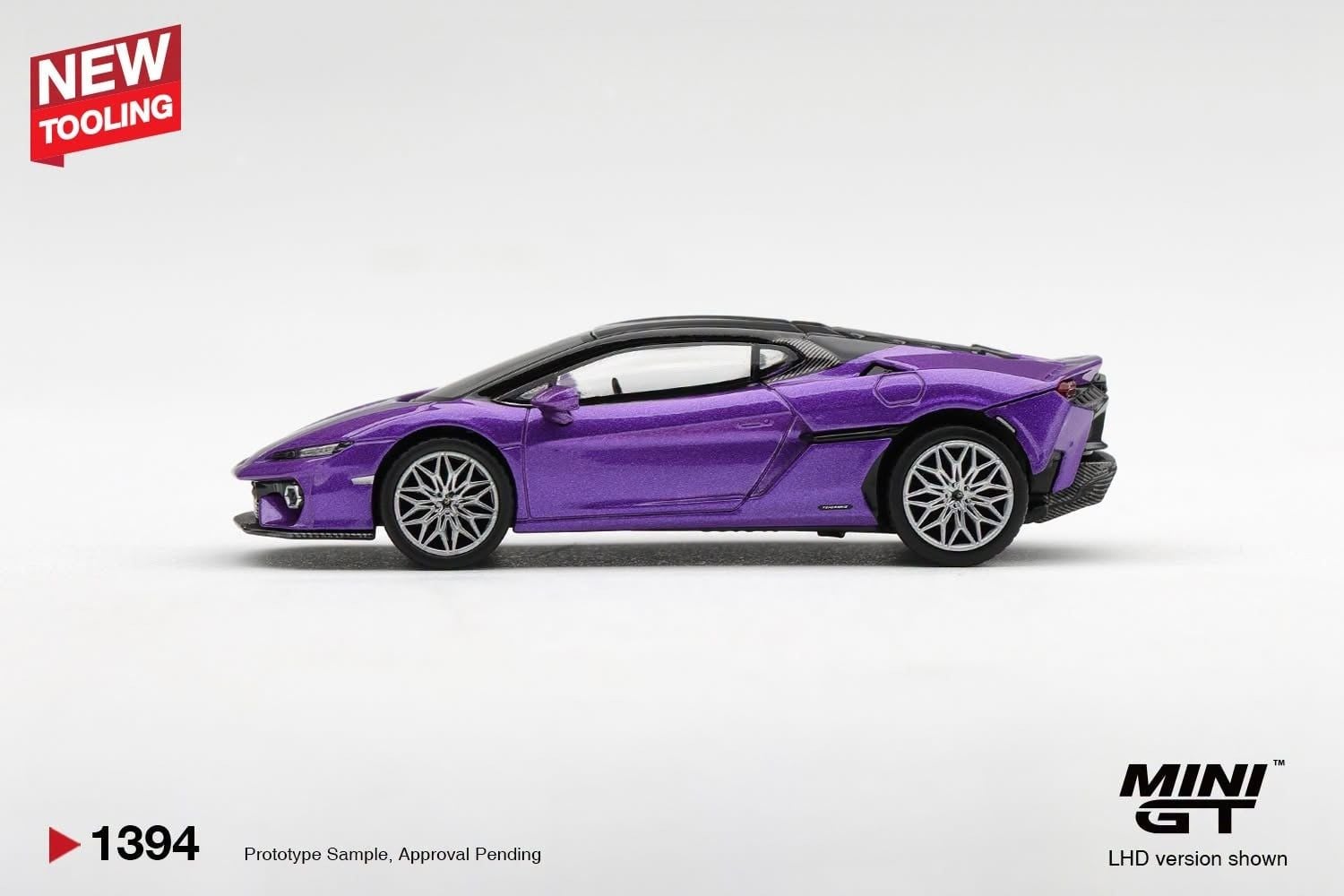  Mô hình xe Lamborghini Temerario Viola Pasifae tỉ lệ 1:64 MiniGT MGT01394 