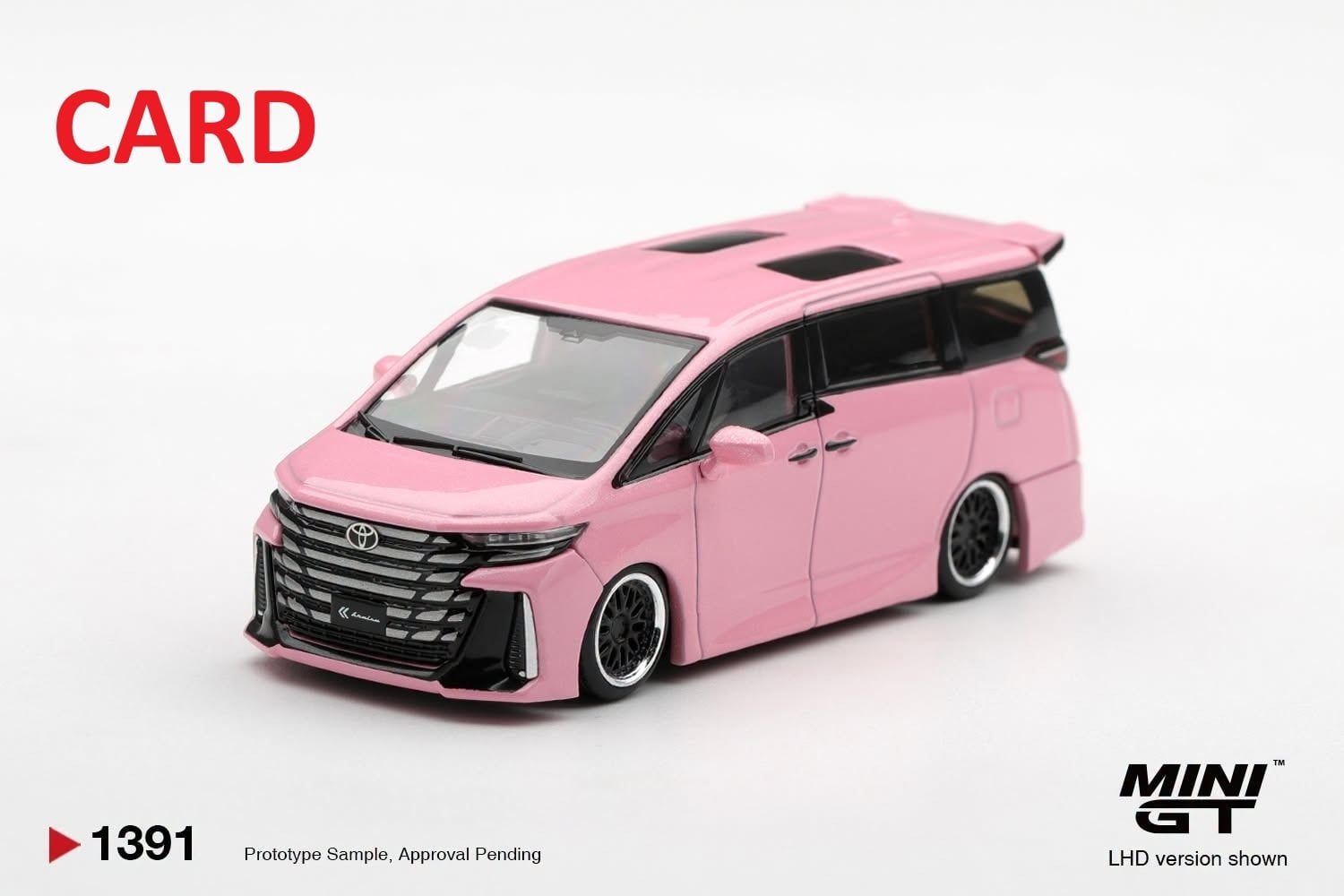  Mô hình xe Toyota Vellfire 40 KUHL Metallic Pink bản card tỉ lệ 1:64 MiniGT MGT01391 