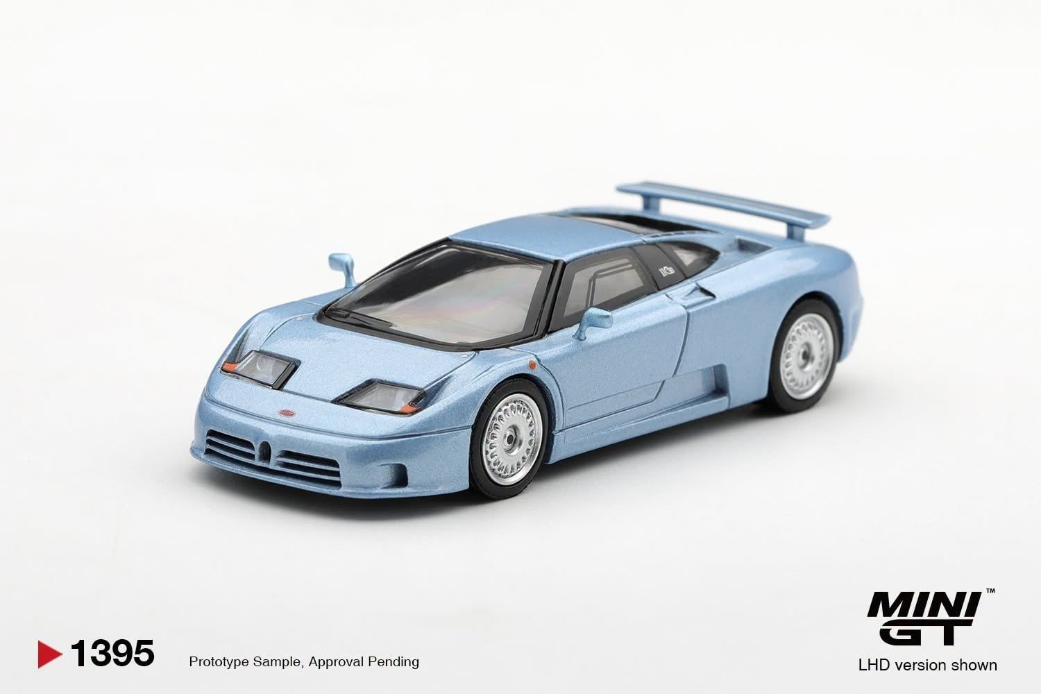 Mô hình xe Bugatti EB110 GT Azzurro Metallizzato Mondial de l'Automobile 1992 tỉ lệ 1:64 MiniGT MGT01395 