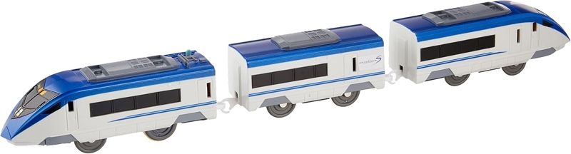  Mô hình xe tàu điện Keisei AE Skyliner (tàu tốc hành sân bay Narita) Plarail S-54 chạy pin Takara Tomy 838364 