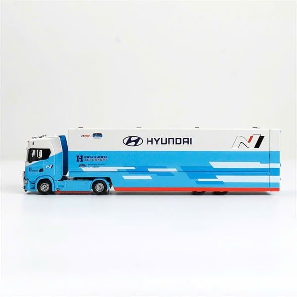  Mô hình xe Scania S730 V8 đầu kéo thùng mở cánh chim tỉ lệ 1:64 Kengfai & Maxwell OT64667 