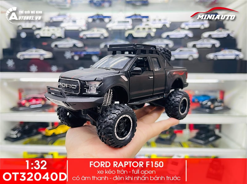  Mô hình Ford Raptor F150 Offroad tỉ lệ 1:32 Miniauto OT604 