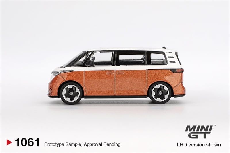  [Hàng Loose] Mô hình xe Volkswagen ID.Buzz Candy White / Energetic Orange tỉ lệ 1:64 MiniGT MGT01061 