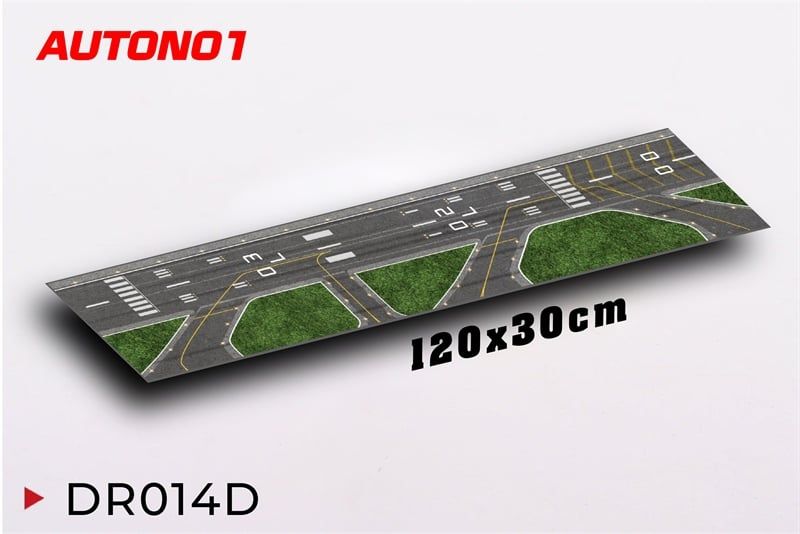 Phụ kiện trưng bày đường băng chất liệu in pp cán mờ chống nước bụi bẩn kt 120x30cm cho máy bay mô hình nhiều tỉ lệ DR014 