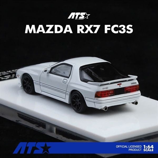  Mô hình xe Mazda RX-7 FC3S - White tỉ lệ 1:64 ATS ATS880201 