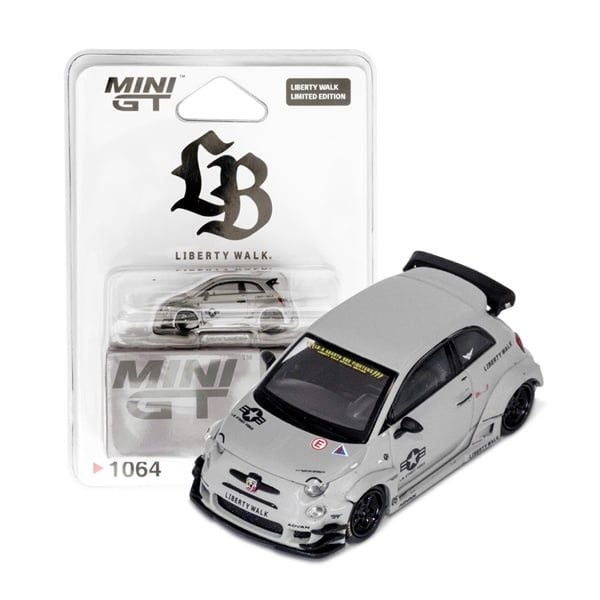  Mô hình xe Abarth 595 LB-WORKS x Abas Works Fighters / LB Blister packaging card nhật tỉ lệ 1:64 MiniGT MGT01064-LB 