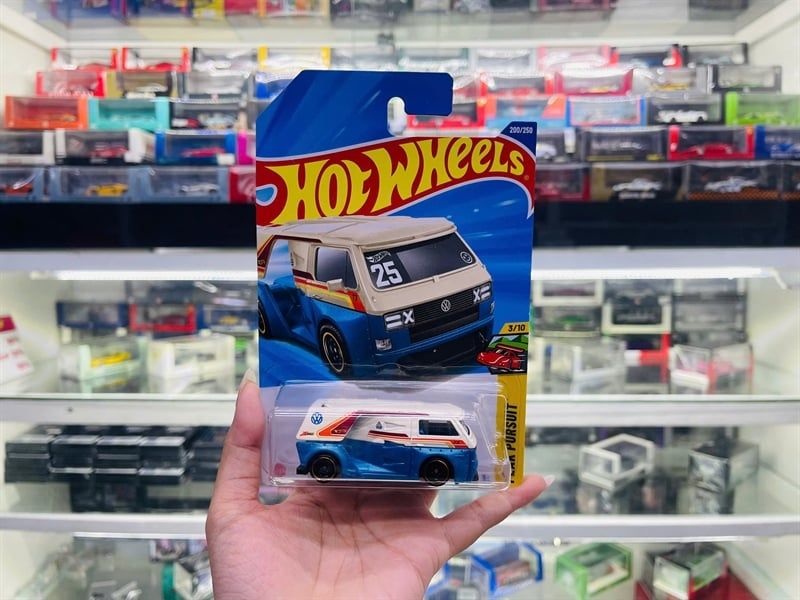  Mô hình xe Volkswagen VW T3 custom Hotwheels kim loại có bản quyền chính hãng tỉ lệ 1:64 C4982-VW 