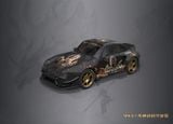  Mô hình xe Porsche 993 RWB Rauh Welt custom Black myth wukong limited 999pcs tỉ lệ 1:64 DCM model OT64545 