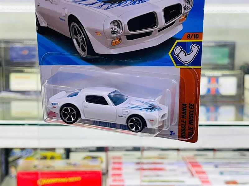  Mô hình xe 73 Pontiac Firebird #230 White Hotwheels kim loại có bản quyền chính hãng tỉ lệ 1:64 C4982-PT 