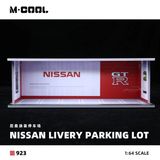  Hộp trưng bày mô phỏng diorama garage trưng bày xe Nissan Paint Scheme Parking Lot kích thước 30x13.3x10cm tỉ lệ 1:64 M Cool MC914923 