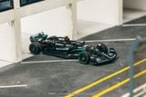  Mô hình xe Mercedes-AMG F1 W14 E Performance Monaco Grand Prix 2023 Lewis Hamilton (Collaboration with IXO models) tỉ lệ 1:64 Tarmac Works 