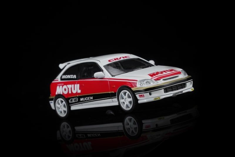 Mô hình xe Honda Civic Type R (EK9) Customized Motul Livery tỉ lệ 1:64 Motorhelix M65018 