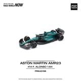  Mô hình xe Aston Martin AMR23 F1 NO.14 F.ALONSO tỉ lệ 1:64 Pop Race PR640198 