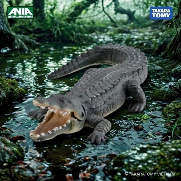  Mô hình động vật cá sấu sông Nile ANIA AS-08 Nile Crocodile Takara Tomy 487982 
