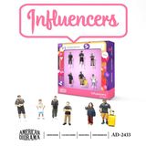  Set mô hình nhân vật figure Influencers bằng kim loại tỉ lệ 1:64 American Diorama AD-2433 