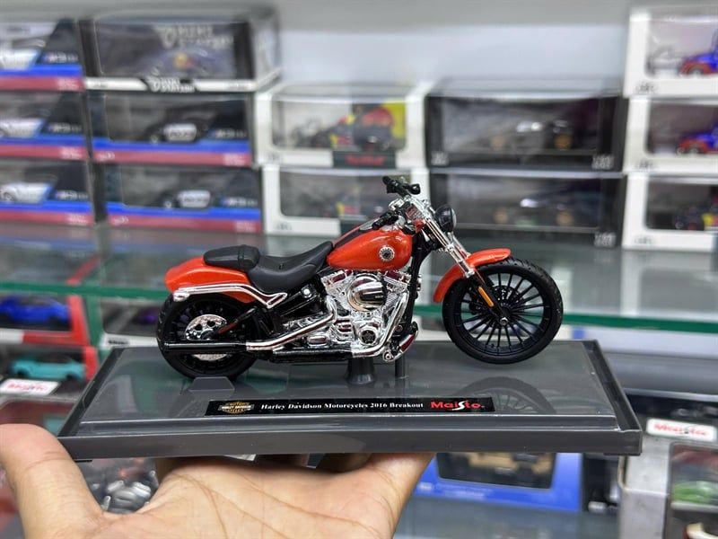  Mô hình xe Harley Davison 2016 Breakout (Organe) tỉ lệ 1:18 Maisto 20-17083 MT18007 