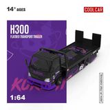  Mô hình xe H300 Flatbed Transport Trailer - Kuromi Painted tỉ lệ 1:64 Cool car CC647240 
