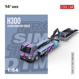  Mô hình xe H300 Flatbed Transport Trailer From Sim to DTM tỉ lệ 1:64 Cool Car CC647235 
