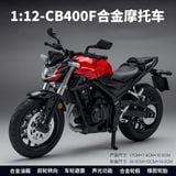  Mô hình xe Honda CB400F có đèn - âm thanh nhún được phuộc trước - sau tỉ lệ 1:12 Alloy model M12-19 