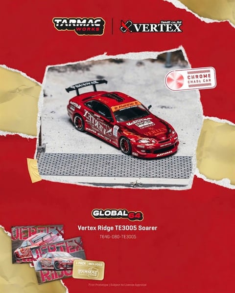  Mô hình xe Vertex Ridge TE3005 Soarer tỉ lệ 1:64 Tarmac T64G-080-TE3005 